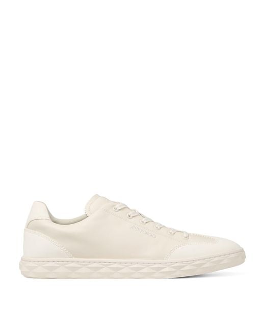 Jimmy Choo Natural Diamond Light Flex Leather Sneakers
