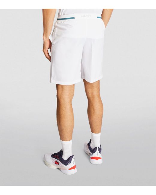 Lacoste White X Novak Djokovic Sportsuit Shorts for men