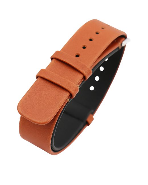Jean Rousseau White Nato Leather Watch Strap for men