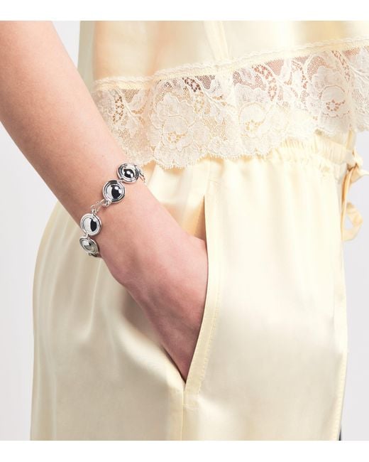 Sandro Natural Satin Wide-Leg Trousers