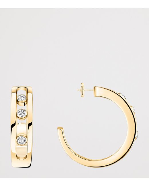 Messika Metallic Move Classique And Diamond Hoop Earrings