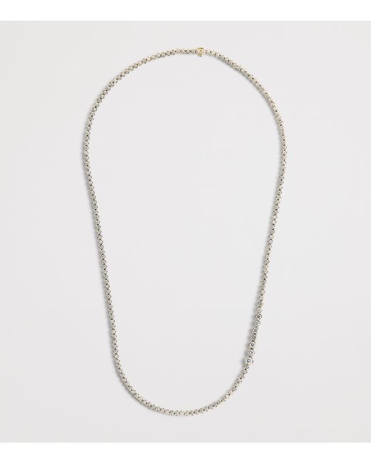 Sophie Bille Brahe Metallic And Diamond Nuage De Tennis Necklace
