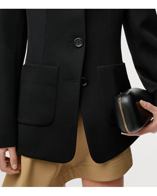 Loewe Black Wool-Blend Blazer