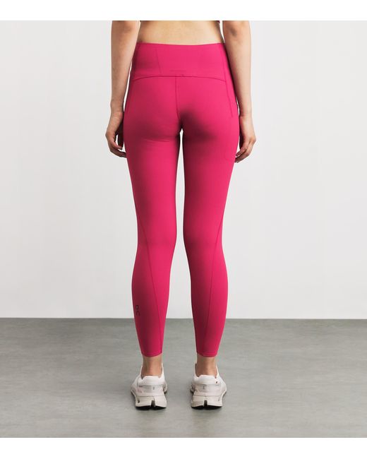 On Shoes Pink Studio Leggings