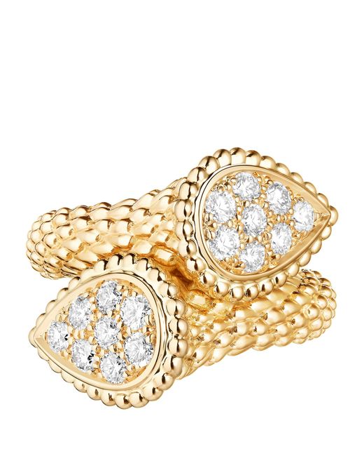 Boucheron Metallic And Diamond Serpent Bohème Toi Et Moi Ring