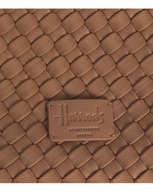 Harrods Brown Neoprene Woven Pouch for men