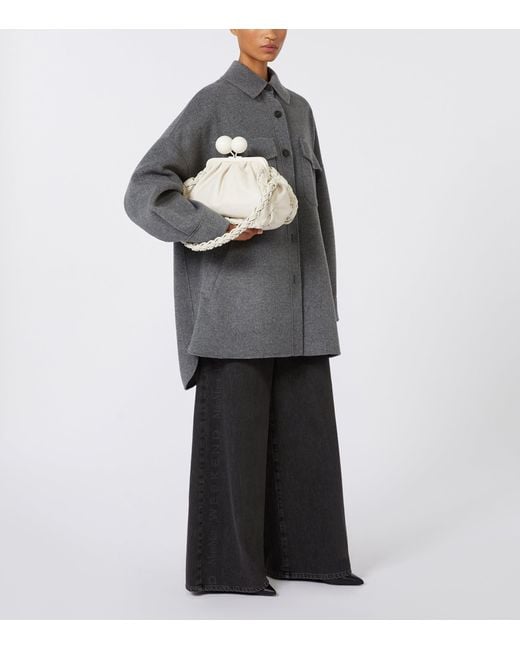 Weekend by Maxmara Natural Lambskin Pasticcino Clutch Bag