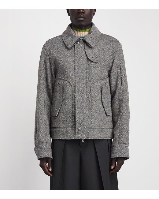 Dries Van Noten Gray Wool Vince Jacket for men