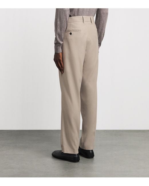 Colombo Gray Kid Wool 12.8 Louis Chinos for men