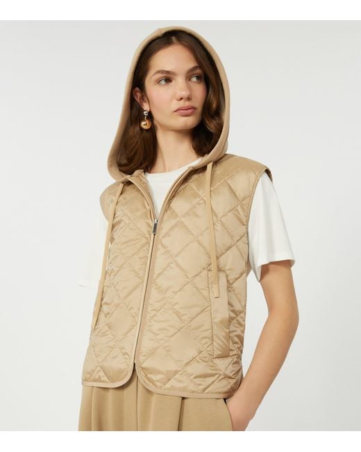 Weekend by Maxmara Natural Padded Quilted Gilet