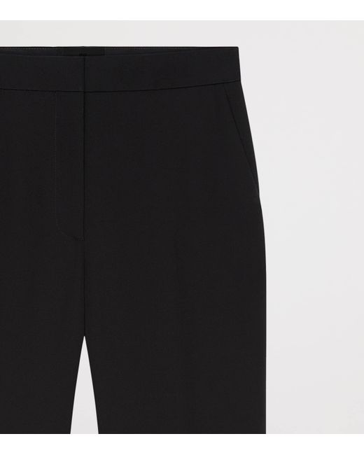 Givenchy Black Wool Flared Trousers