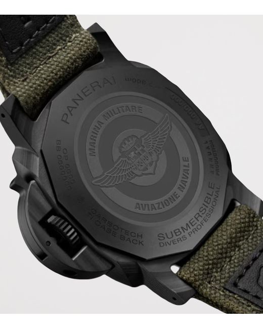 Panerai Gray Stainless Steel Submersible Marina Militare Watch for men