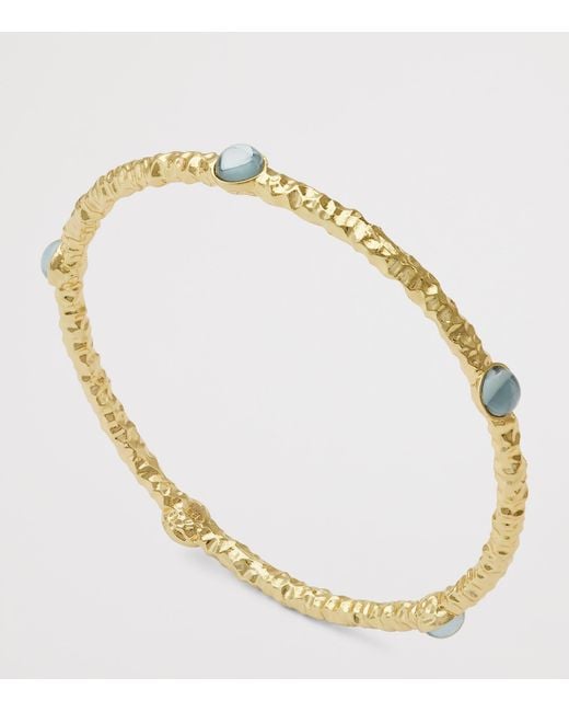 Halcyon Days Natural Plated Cabochon Bangle