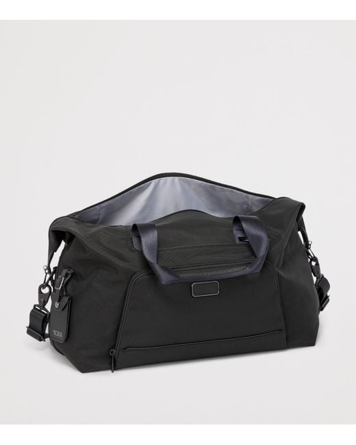 Tumi Black Alpha 4 Double Expansion Duffle Bag for men