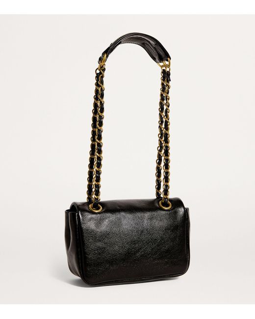 Vivienne Westwood Small Leather Anita Shoulder Bag in Black