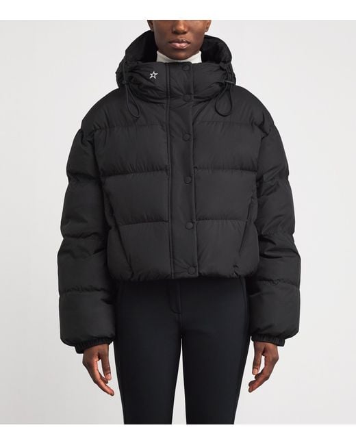 Perfect Moment Black Down Cropped Puffer Jacket