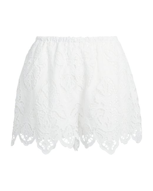 Toccin White Cotton Broderie Anglaise Pavlina Shorts