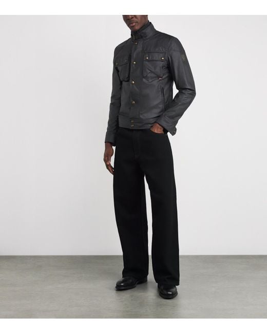 Belstaff Black Waxed Racemaster Jacket for men