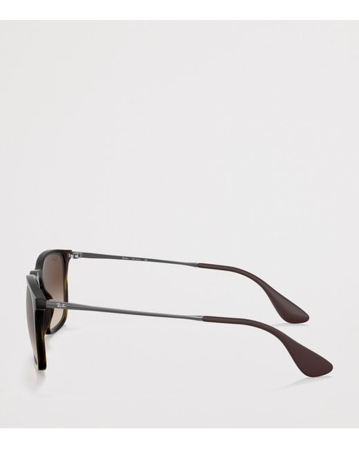 Ray-Ban Brown Chris Square Sunglasses for men