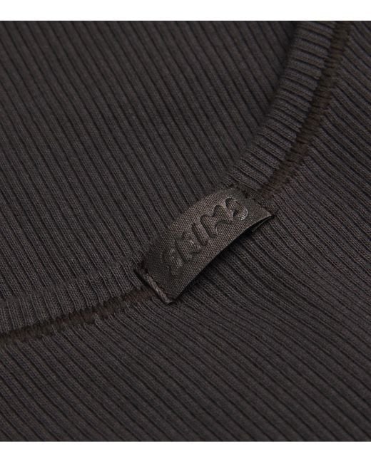 Skims Multicolor Stretch-Cotton Ribbed Tank Tops