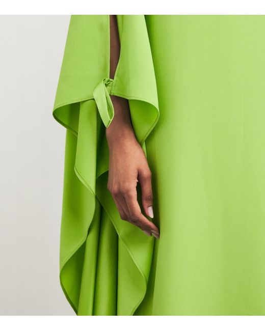 Taller Marmo Green Split-Sleeve Spectacular Kaftan Maxi Dress