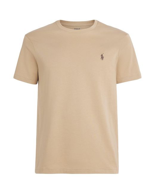Polo Ralph Lauren Natural Cotton Custom-Fit Polo Pony T-Shirt for men