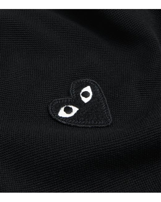 COMME DES GARÇONS PLAY Black Heart Logo Polo Shirt for men