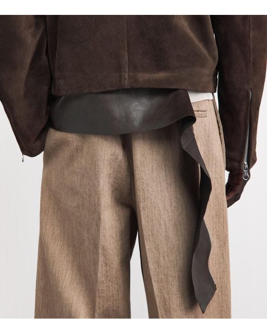 Our Legacy Brown Suede Drift Jacket for men