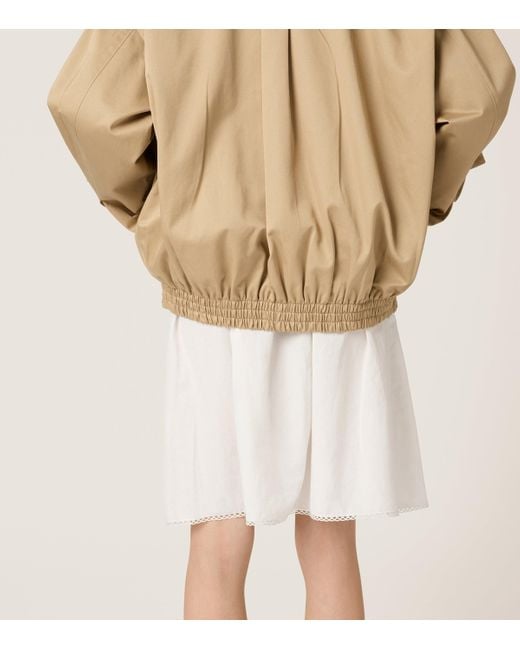 Miu Miu Natural Cotton Chino Blouson Jacket