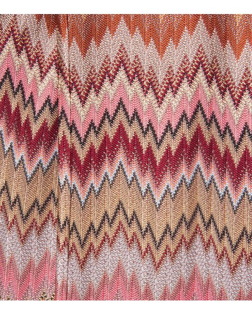 Missoni Red Snake Chevron Bootcut Trousers