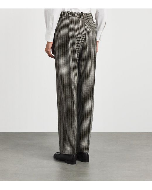 Fabiana Filippi Gray Houndstooth Slim Trousers