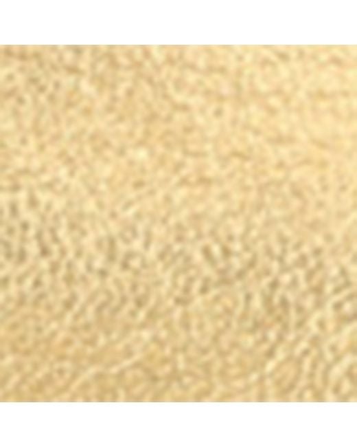 Le Monde Beryl Natural Leather Metallic Mary Jane Ballet Flats