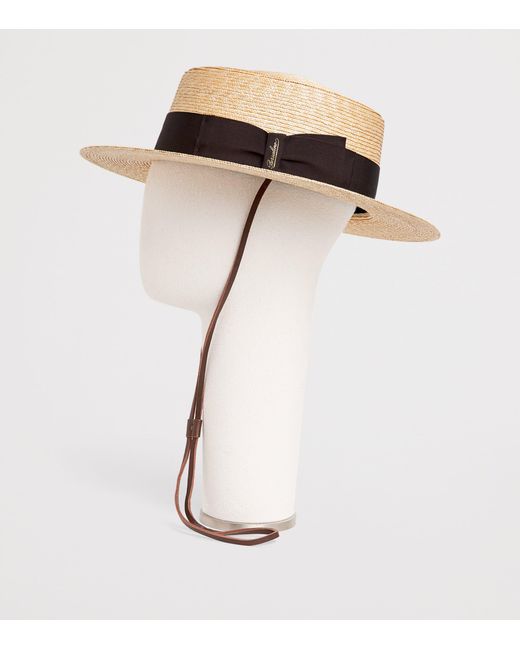 Borsalino White Straw Magiostrina Hat for men