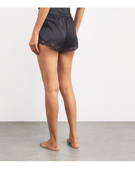 Simone Perele Gray Silk-Blend Love Me Shorts