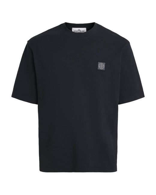Stone Island Black Organic Cotton Ghost T-Shirt for men