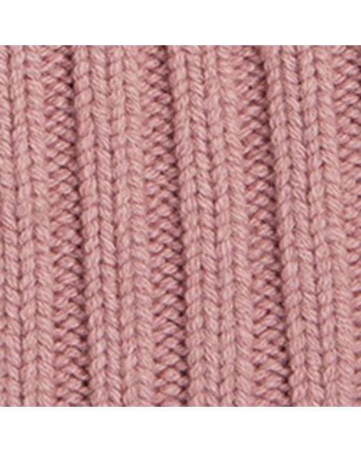 Moncler Pink Wool-cashmere Pom-pom Beanie