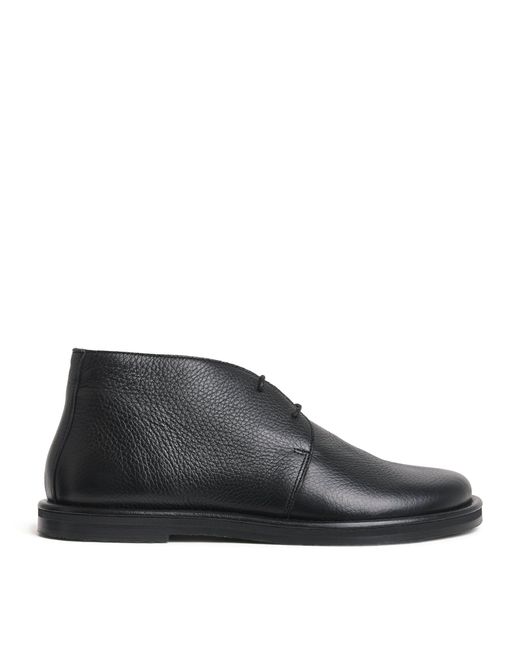 Studio Nicholson Black Leather Woodrow Desert Boots for men