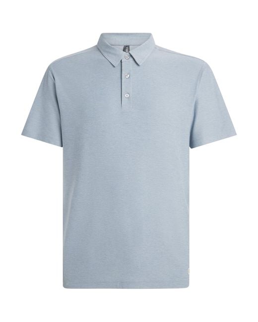 vuori Blue Strato Tech Polo Shirt for men