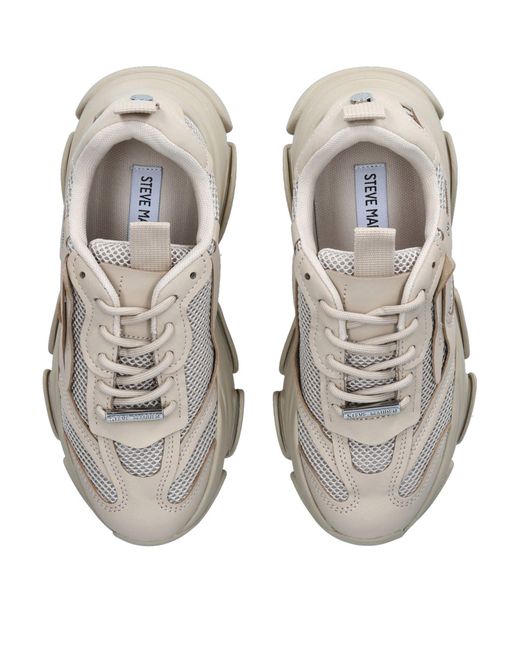 Steve Madden Gray Panelled Possession Low-top Sneakers