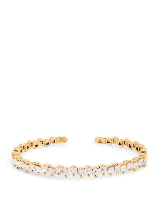 Suzanne Kalan Natural And Diamond Princess Staggered Bangle