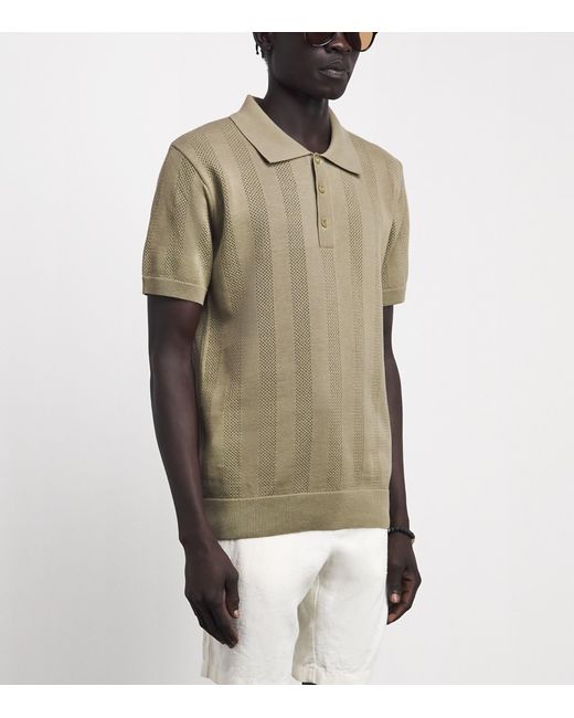 Frescobol Carioca Green Cotton Vidal Polo Shirt for men