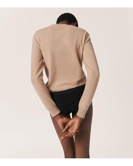 Miu Miu Black Ribbed Seamless Briefs