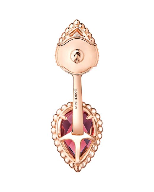 Boucheron Red Rose, Diamond And Garnet Serpent Bohème Earrings