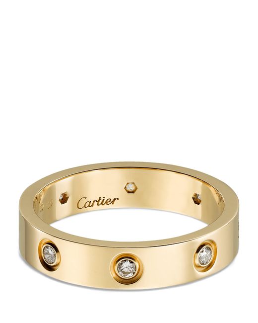 Cartier Metallic And Diamond Love Ring