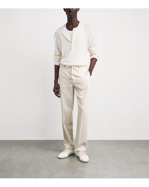 PAIGE Natural Woven Tiano Trousers for men