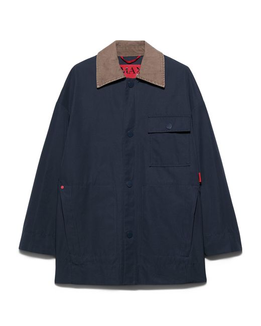 MAX&Co. Blue Relaxed Fit Raincoat