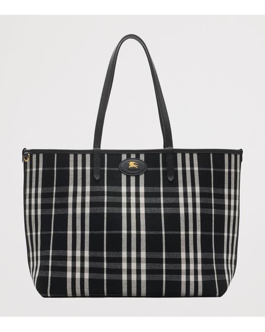 Burberry Black Medium Leather Reversible Bloomsbury Tote​ Bag