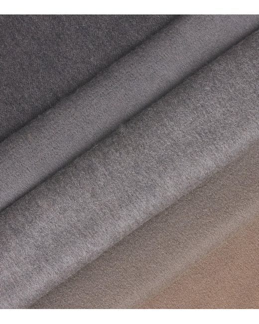 Johnstons Gray Cashmere Ombré Scarf for men