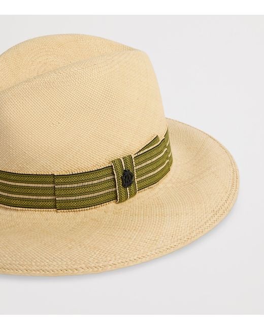 Dunhill Natural Straw Trilby Hat for men