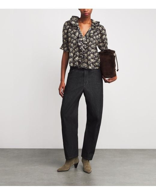 Doen Black Organic Cotton Henri Blouse